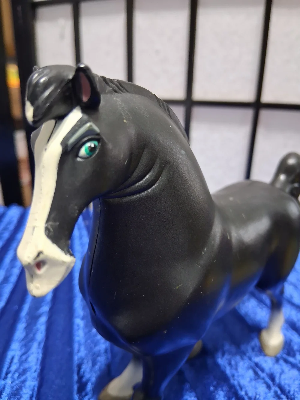 Disney Mulan, Khan The Horse Figurine with Teal Eyes